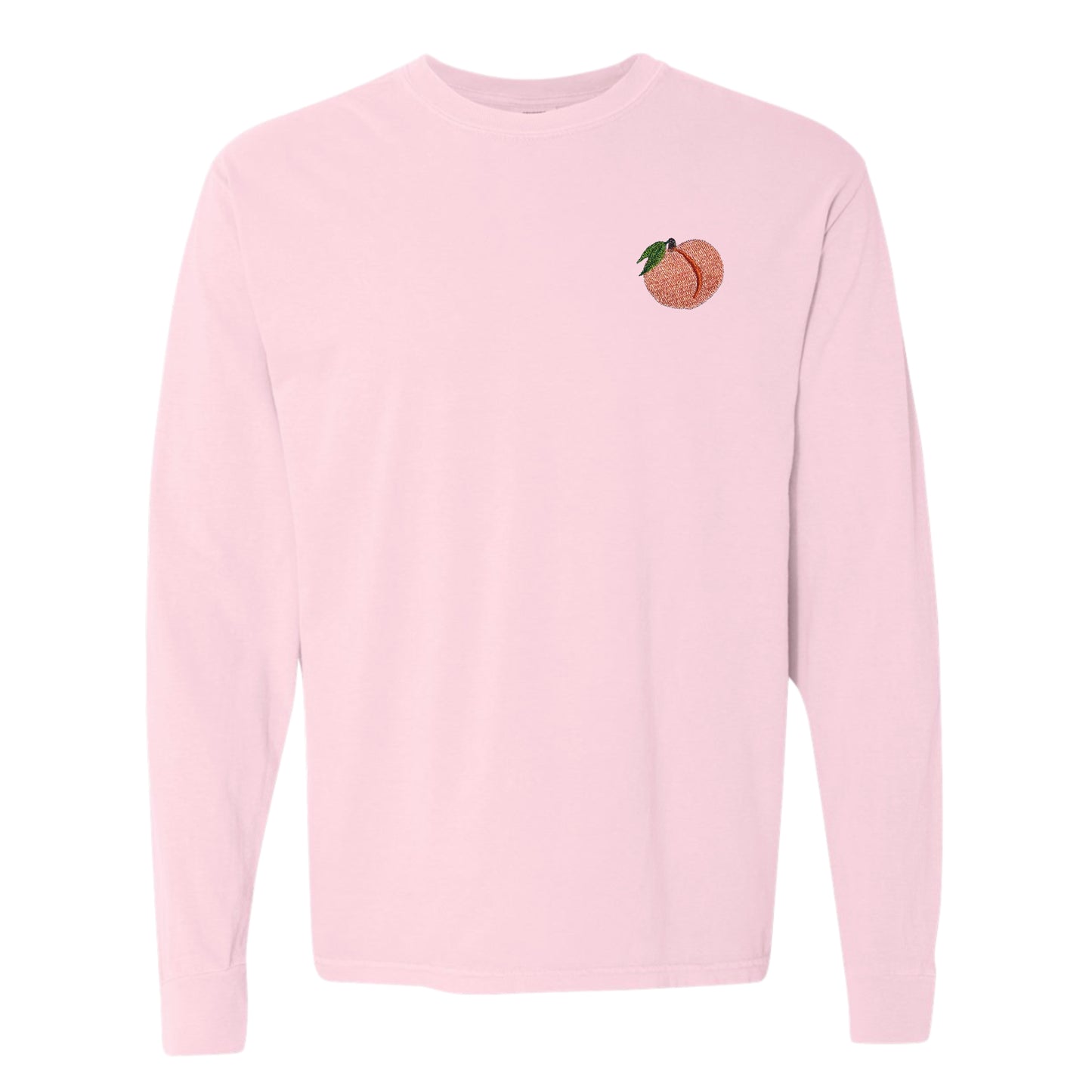 Women's Long-sleeve Heavyweight Peach T-shirt