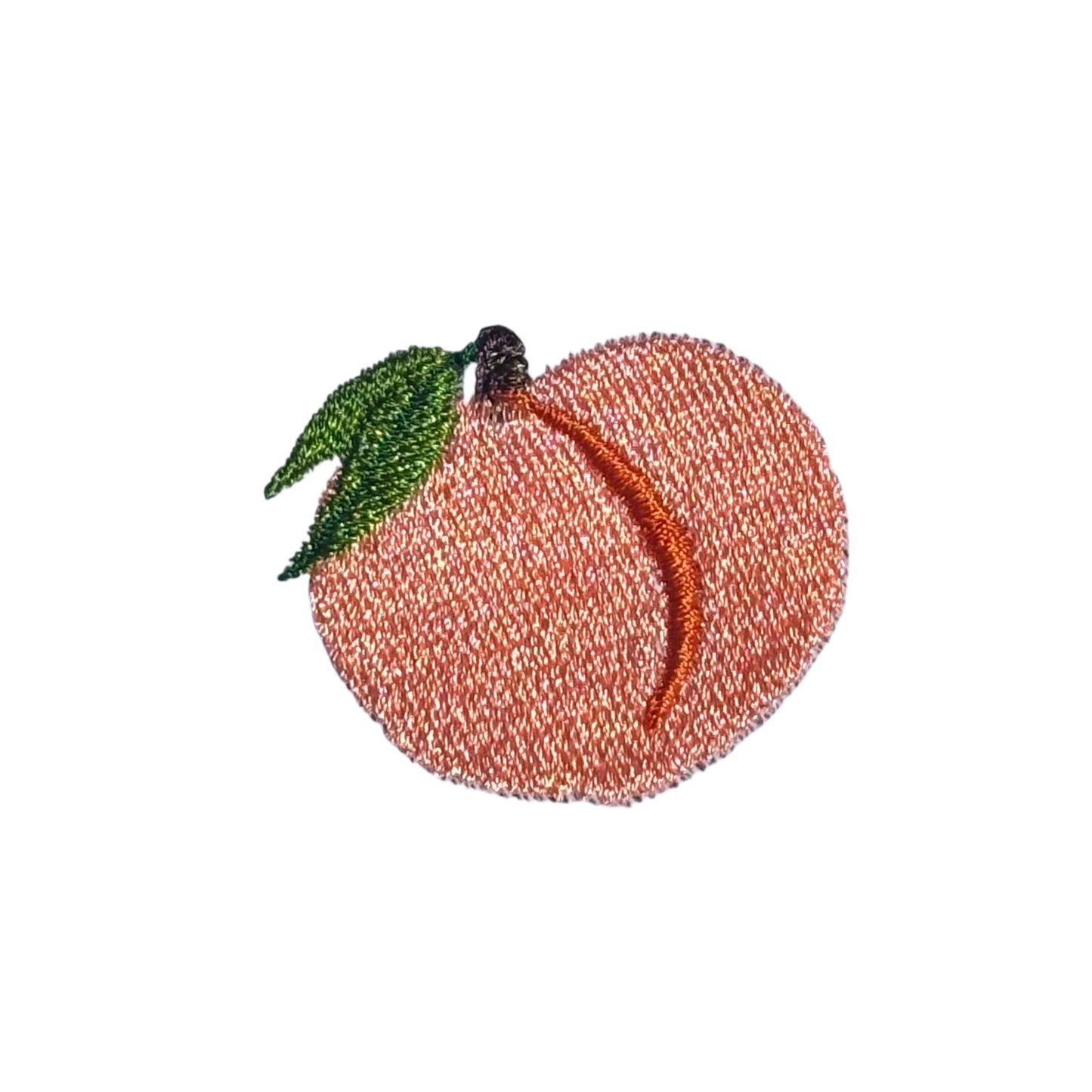 White Linen Embroidered Peach Napkins
