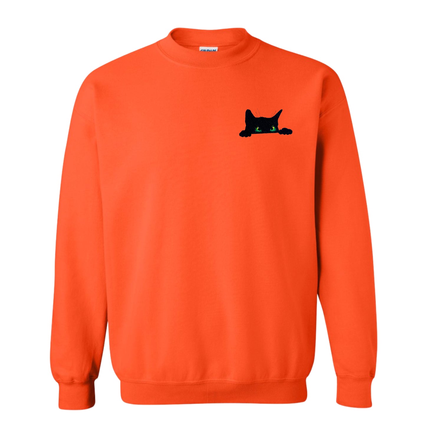 Women's Crewneck Peeking Kitten Sweatshirt