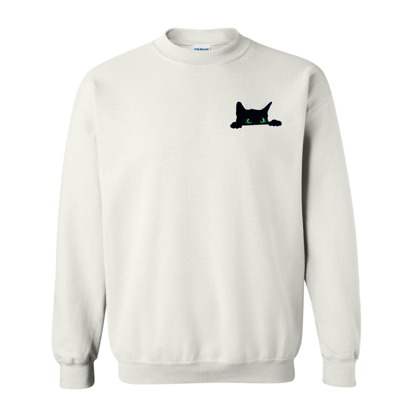Women's Crewneck Peeking Kitten Sweatshirt