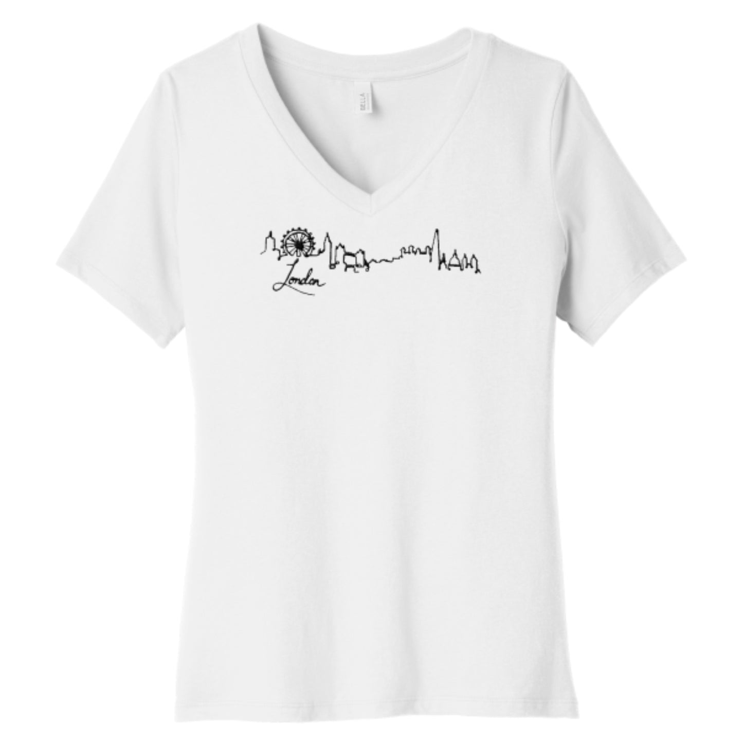V-neck Short-sleeve London T-shirt