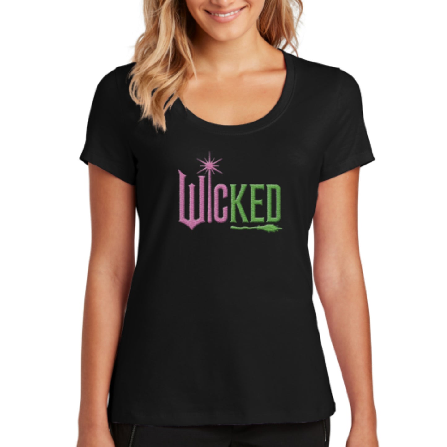 Scoop neck Short-sleeve Wicked T-shirt