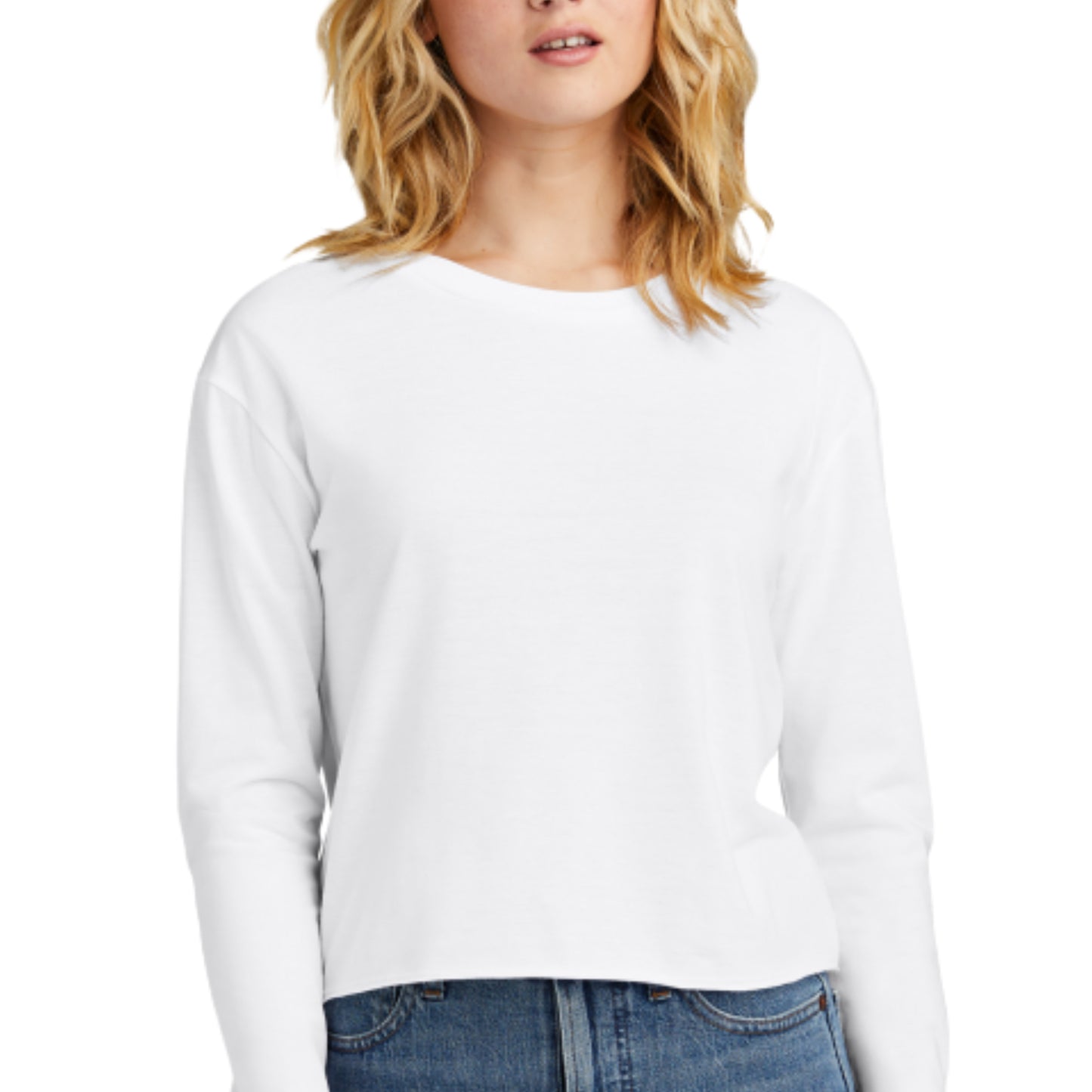 Long-sleeve Midi Crewneck T-shirt