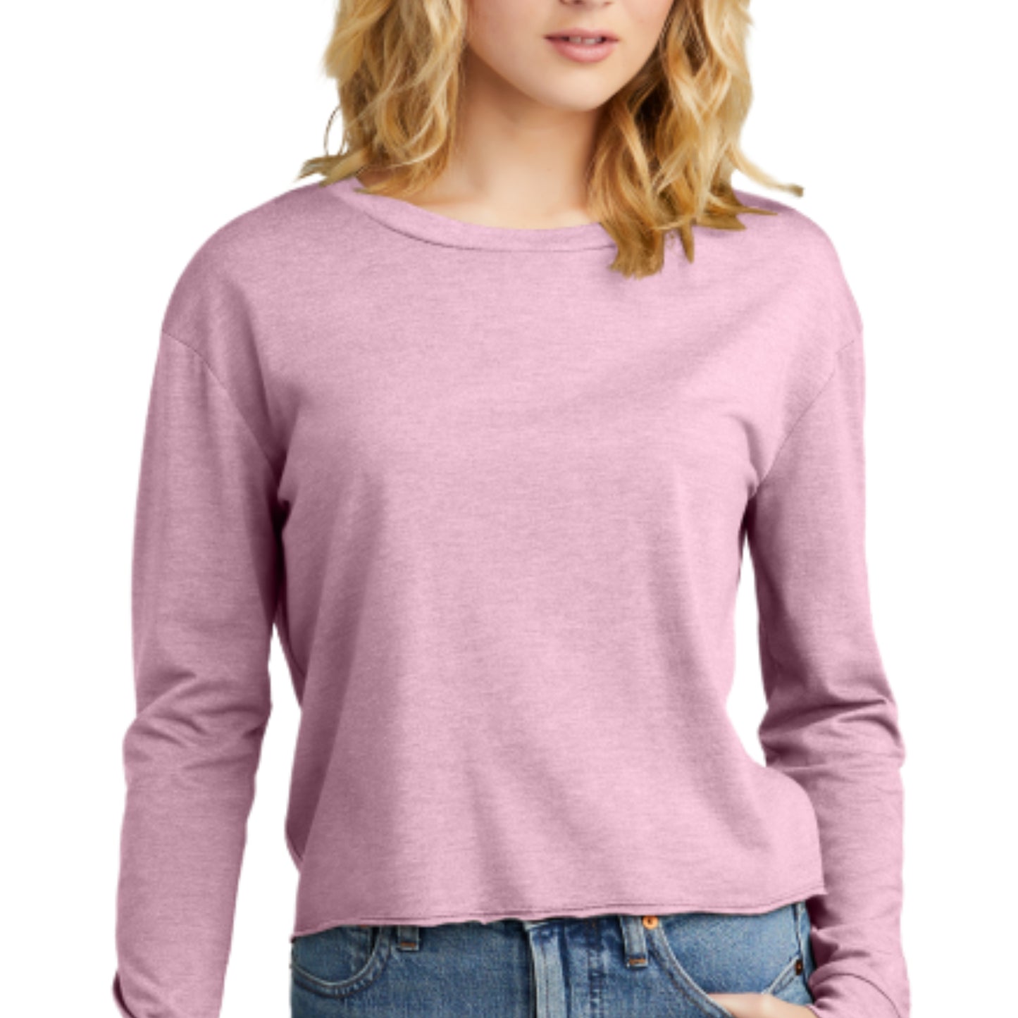 Long-sleeve Midi Crewneck T-shirt