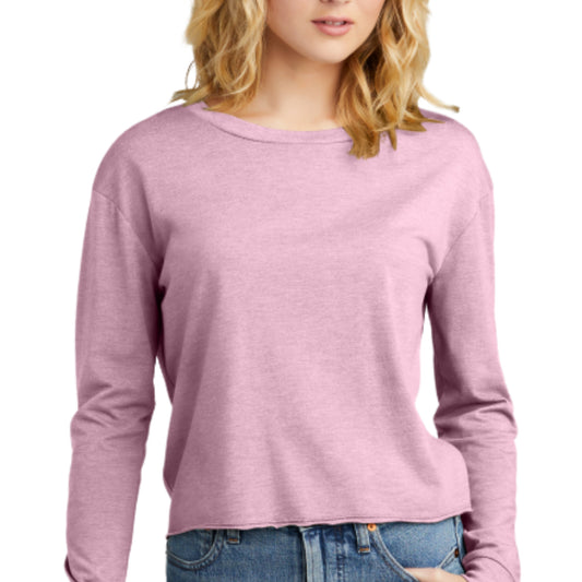 Long-sleeve Midi Crewneck T-shirt