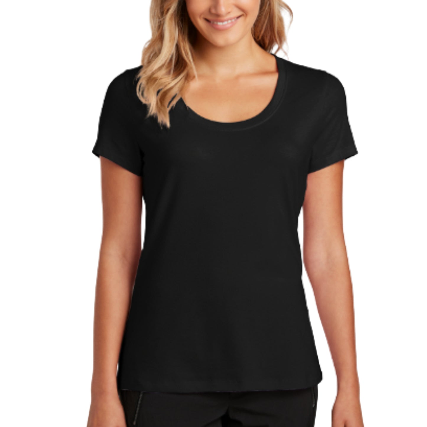 Scoop neck Short-sleeve T-shirt