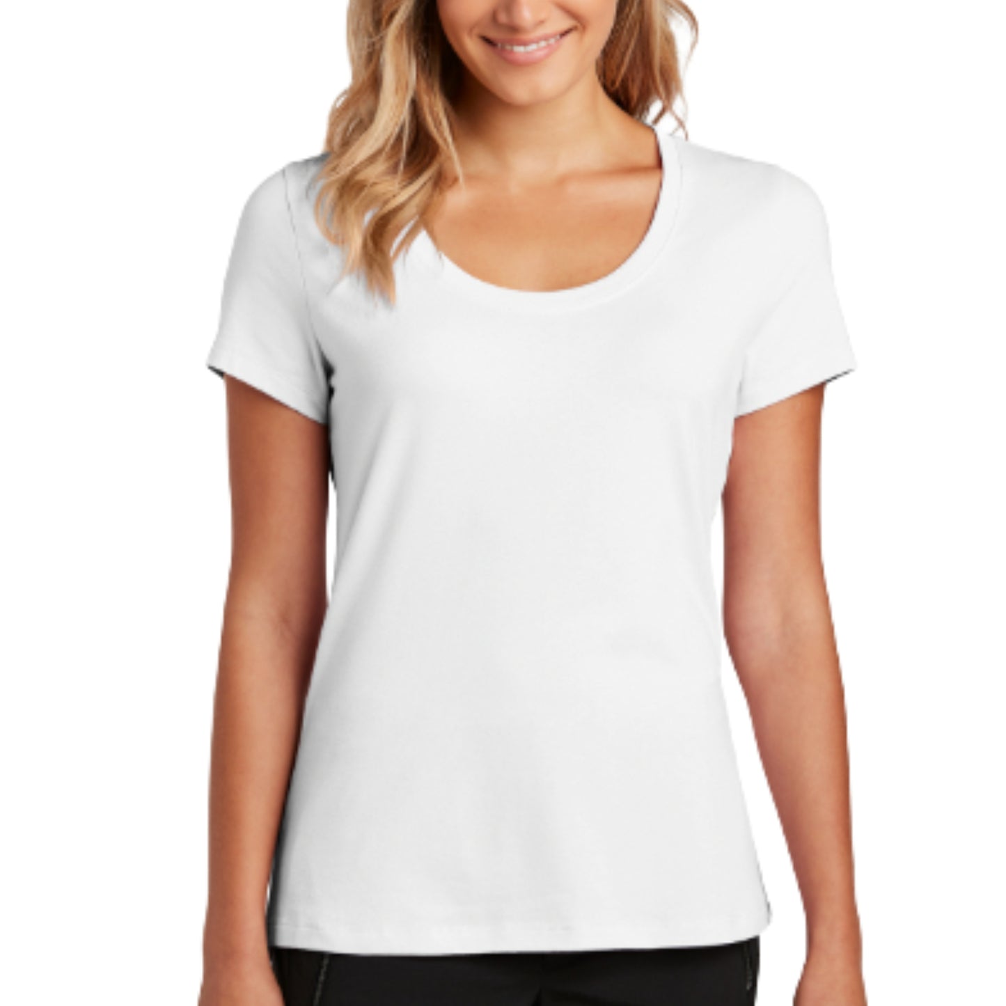 Scoop neck Short-sleeve T-shirt
