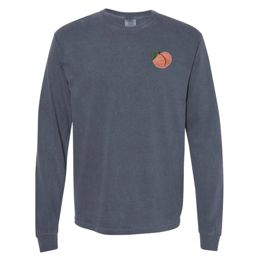 Men's Long-sleeve Heavyweight Peach T-shirt
