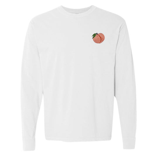 Women's Long-sleeve Heavyweight Peach T-shirt