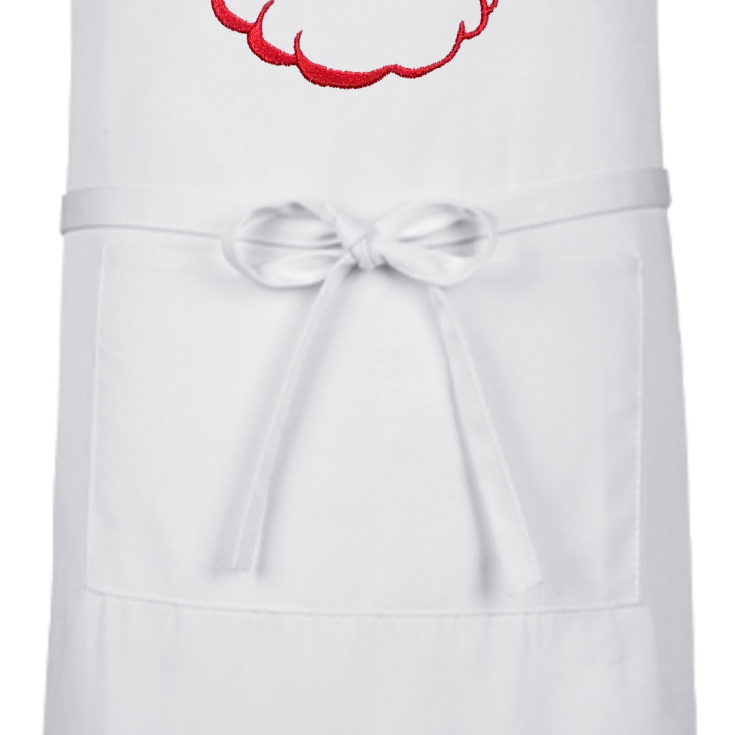Santa Holiday Apron with Adjustable Neck Strap and Front Pockets