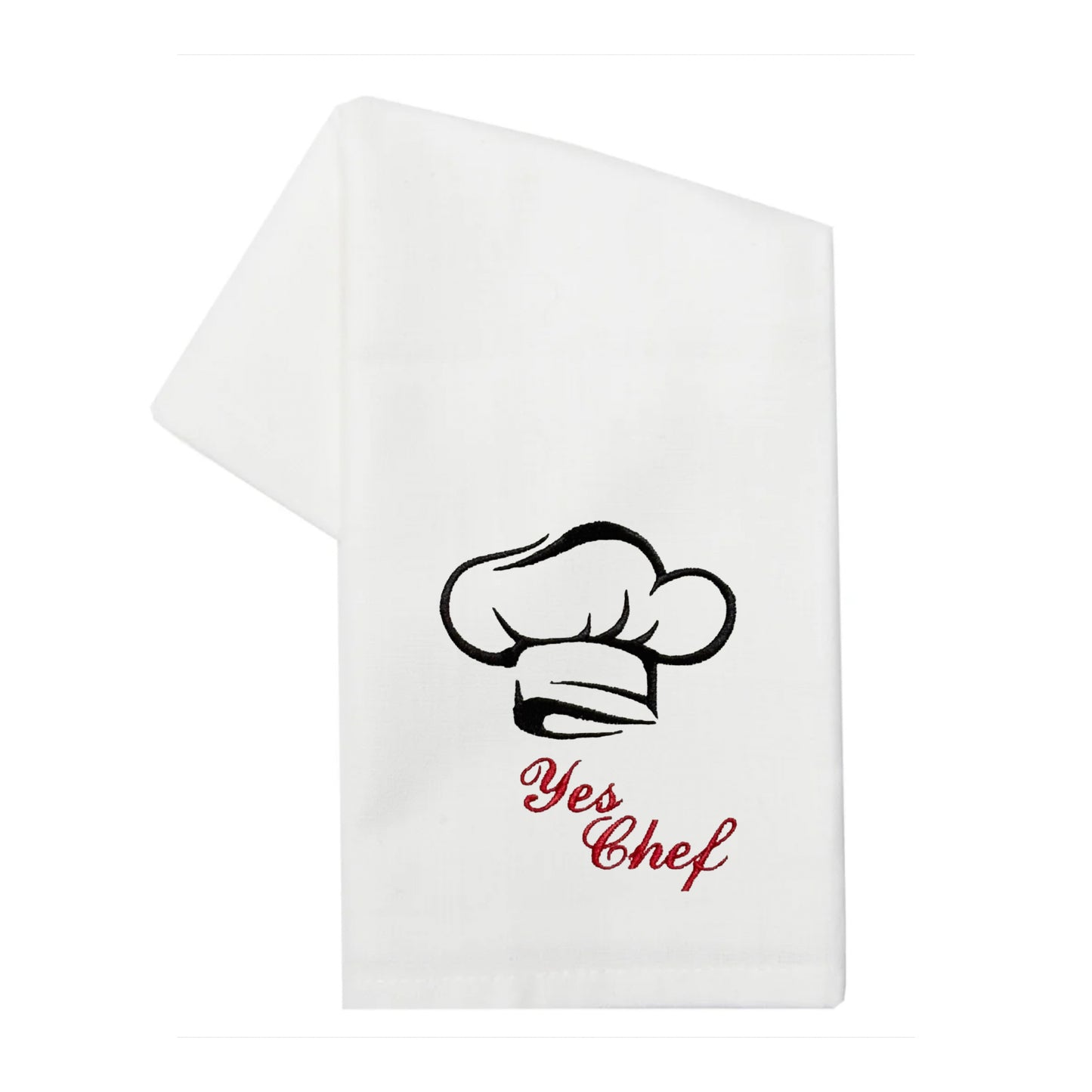 Embroidered "Yes Chef" Tea Towel, Kitchen Towel, Dish Towel, Golf Towel, Hostess Gift, Present (Copy)