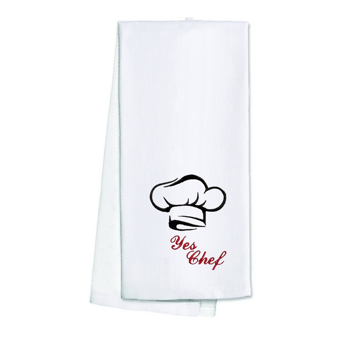 Embroidered "Yes Chef" Tea Towel, Kitchen Towel, Dish Towel, Golf Towel, Hostess Gift, Present (Copy)