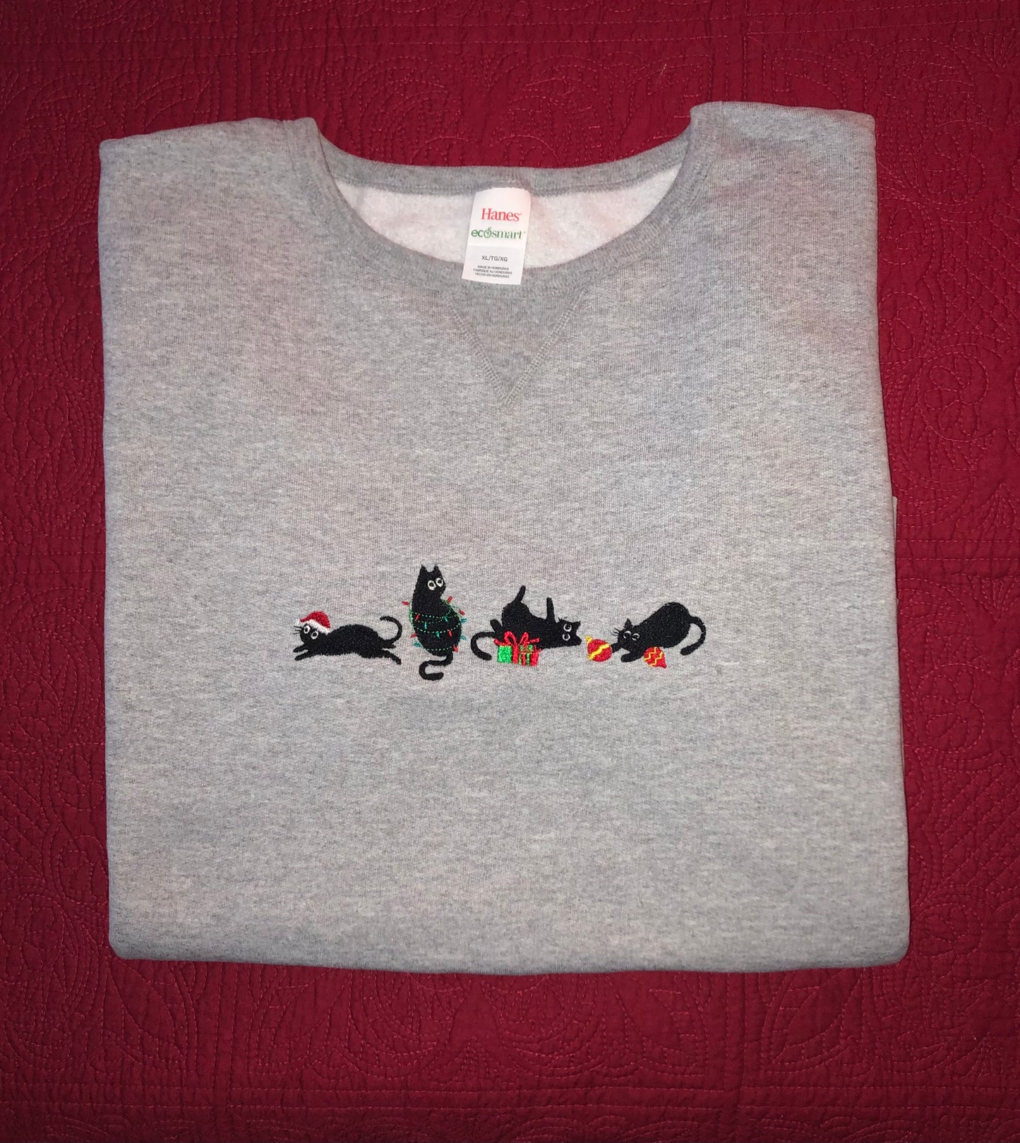 Women's Crewneck Christmas Cats Sweatshirt