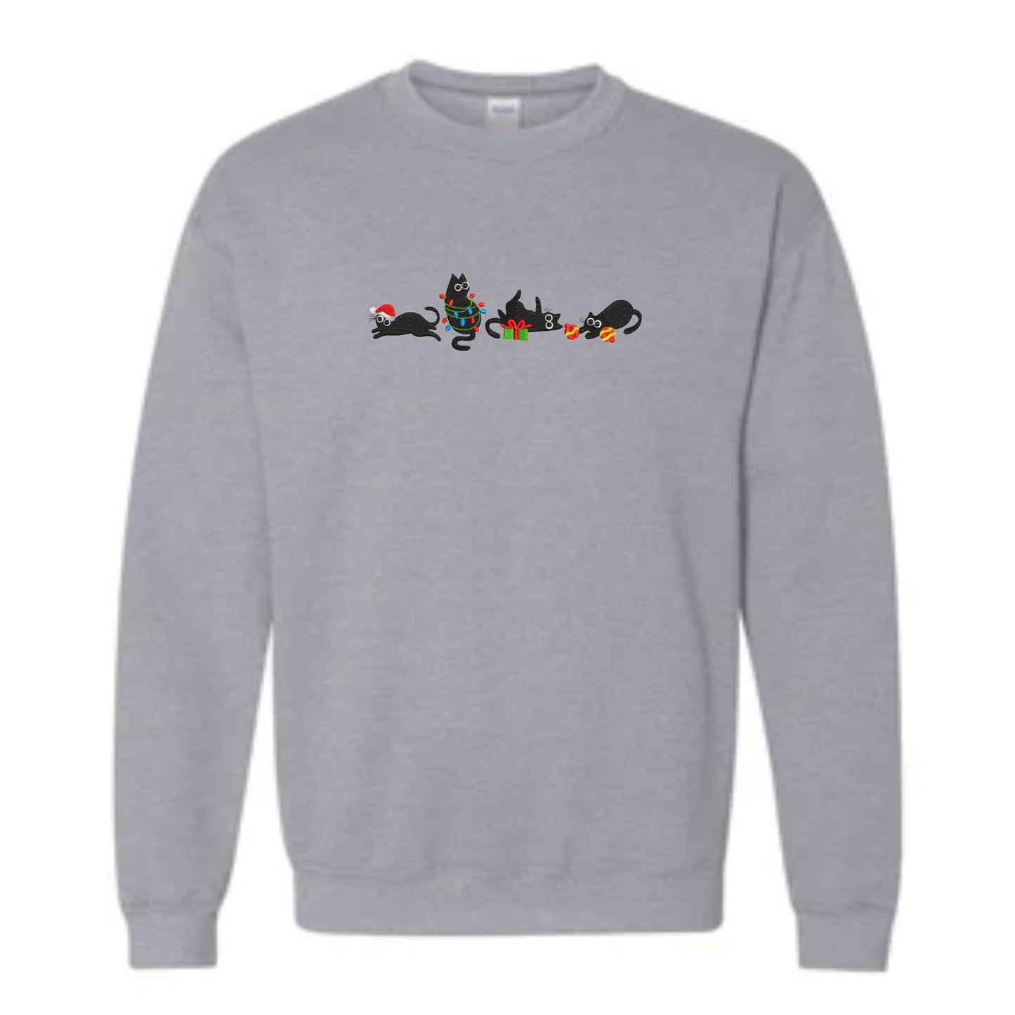 Women's Crewneck Christmas Cats Sweatshirt