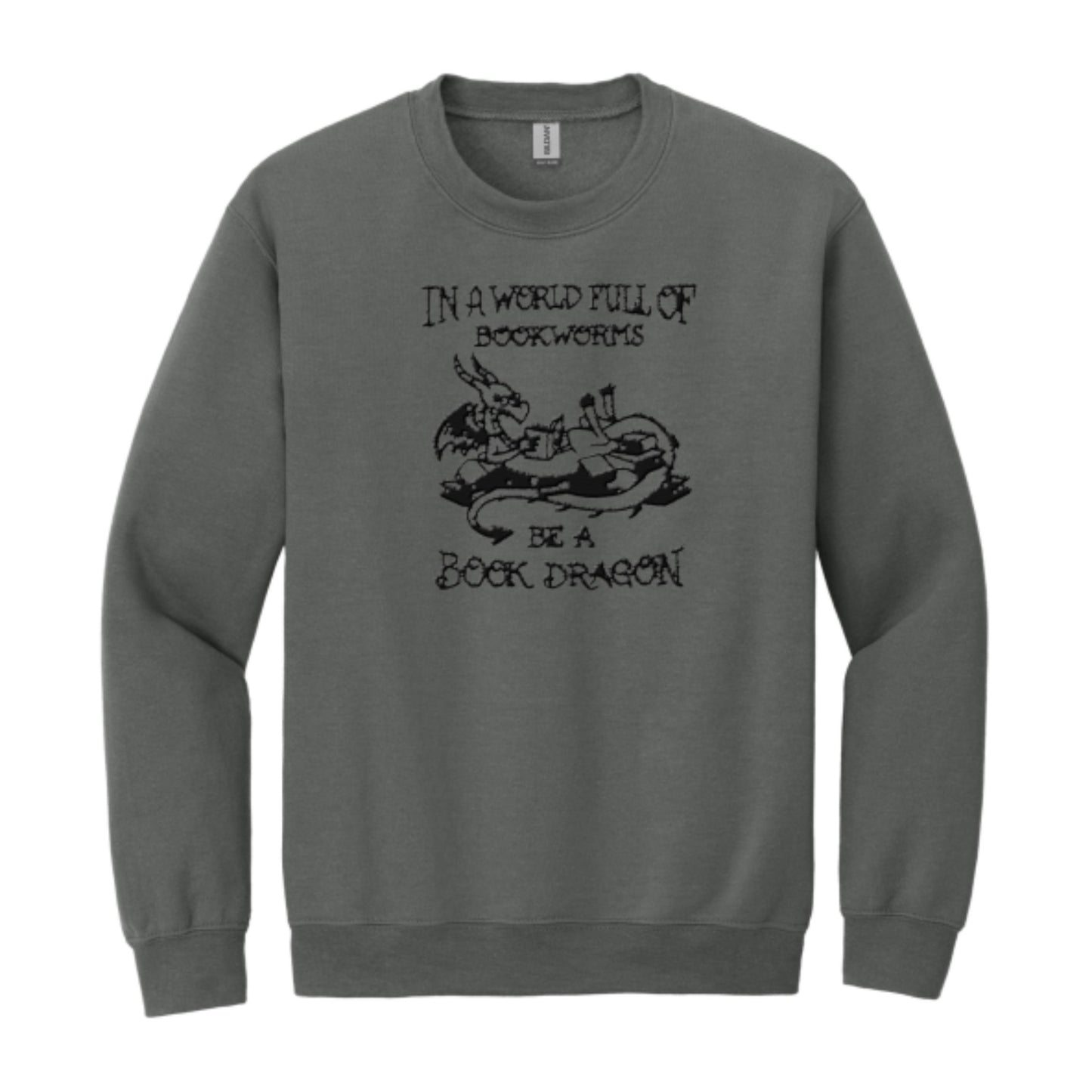 Men's Crewneck Be a Book Dragon Sweatshirt