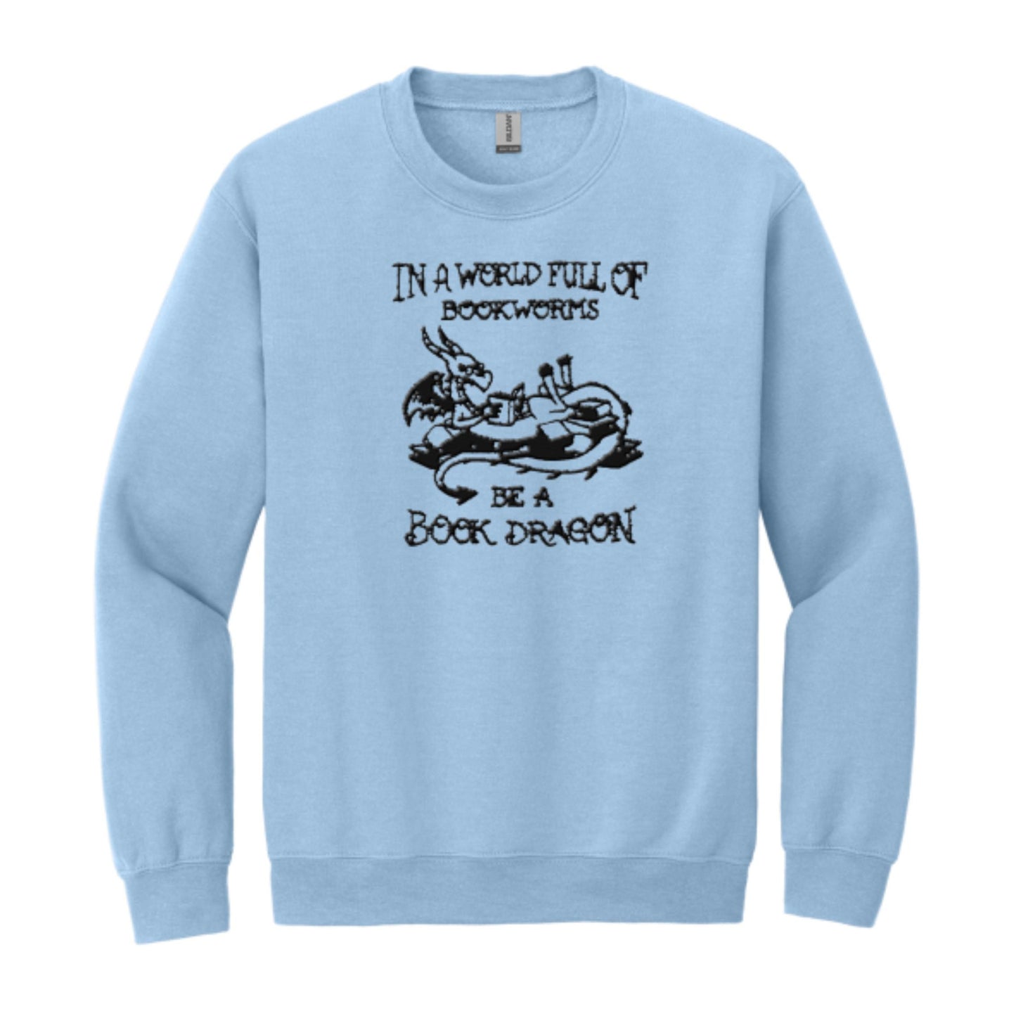 Men's Crewneck Be a Book Dragon Sweatshirt
