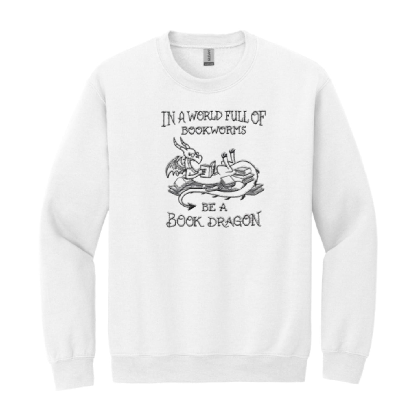 Men's Crewneck Be a Book Dragon Sweatshirt