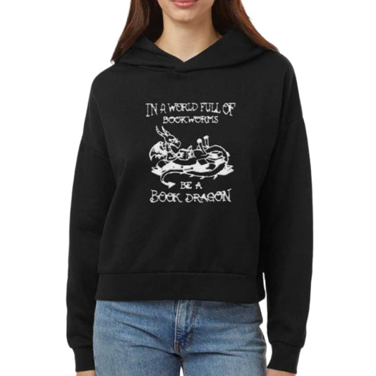 Women's Sunday Hooded Book Dragon Sweatshirt
