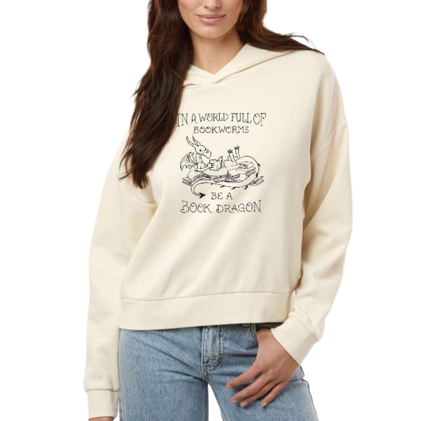 Women's Sunday Hooded Book Dragon Sweatshirt