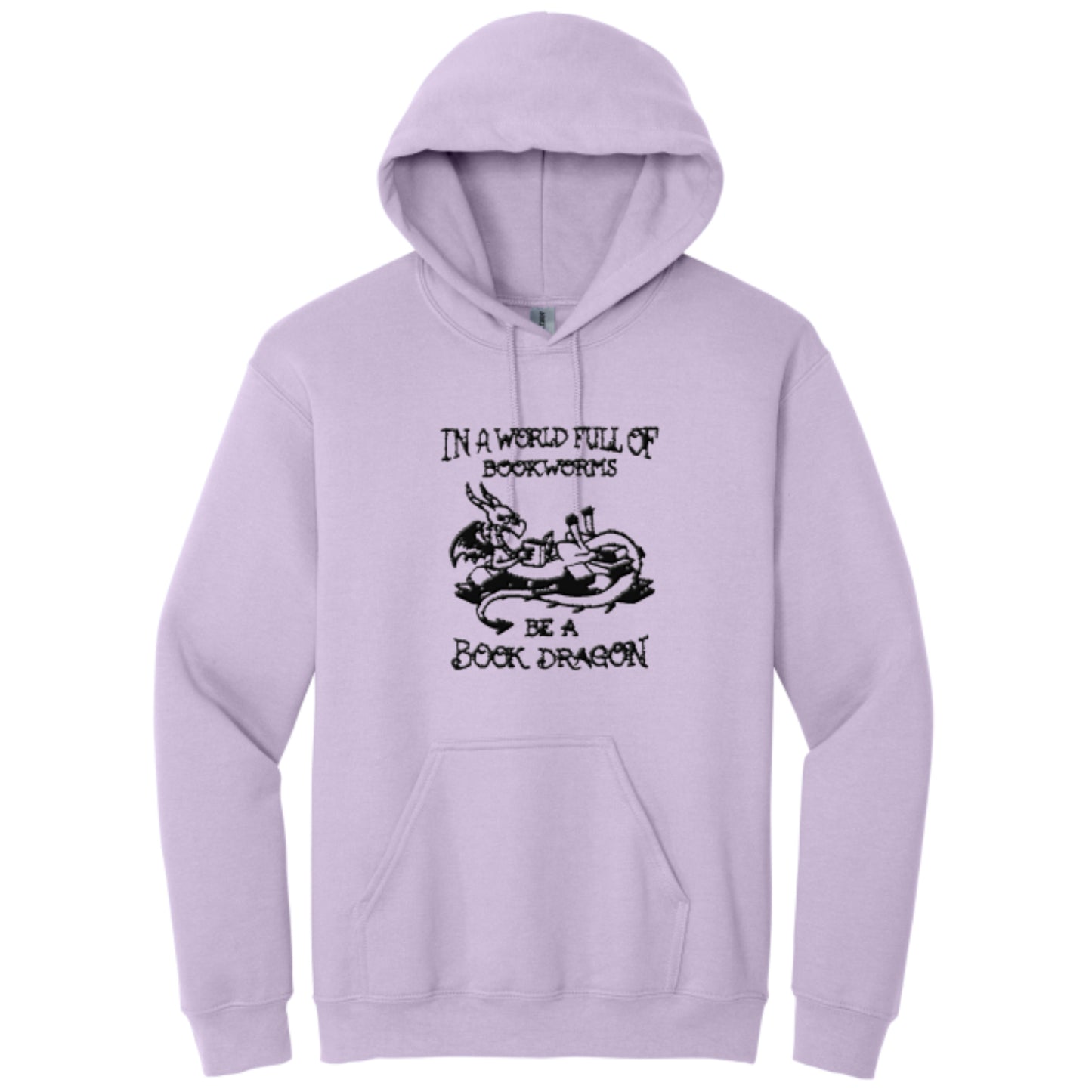 Women's Hooded Sweatshirt with Be a Book Dragon