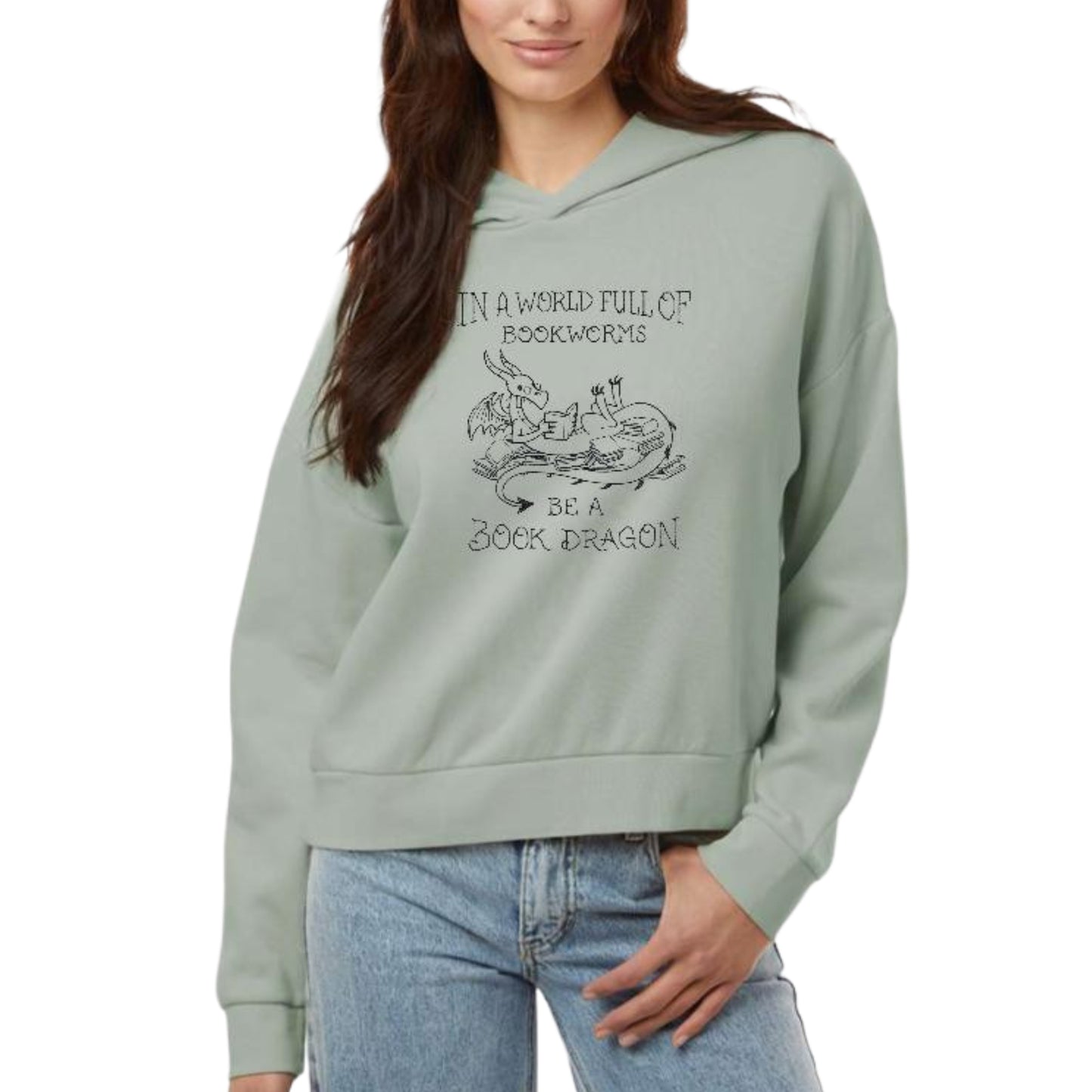 Women's Sunday Hooded Book Dragon Sweatshirt