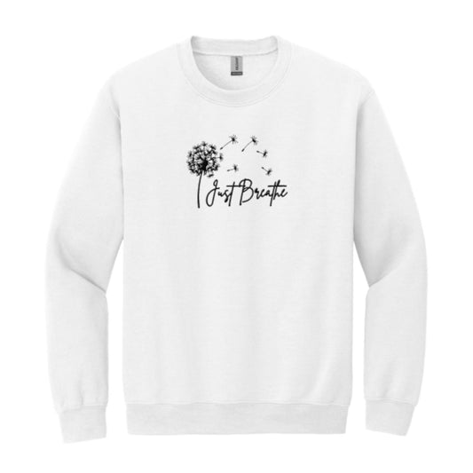 Women's Crewneck Just Breathe Sweatshirt