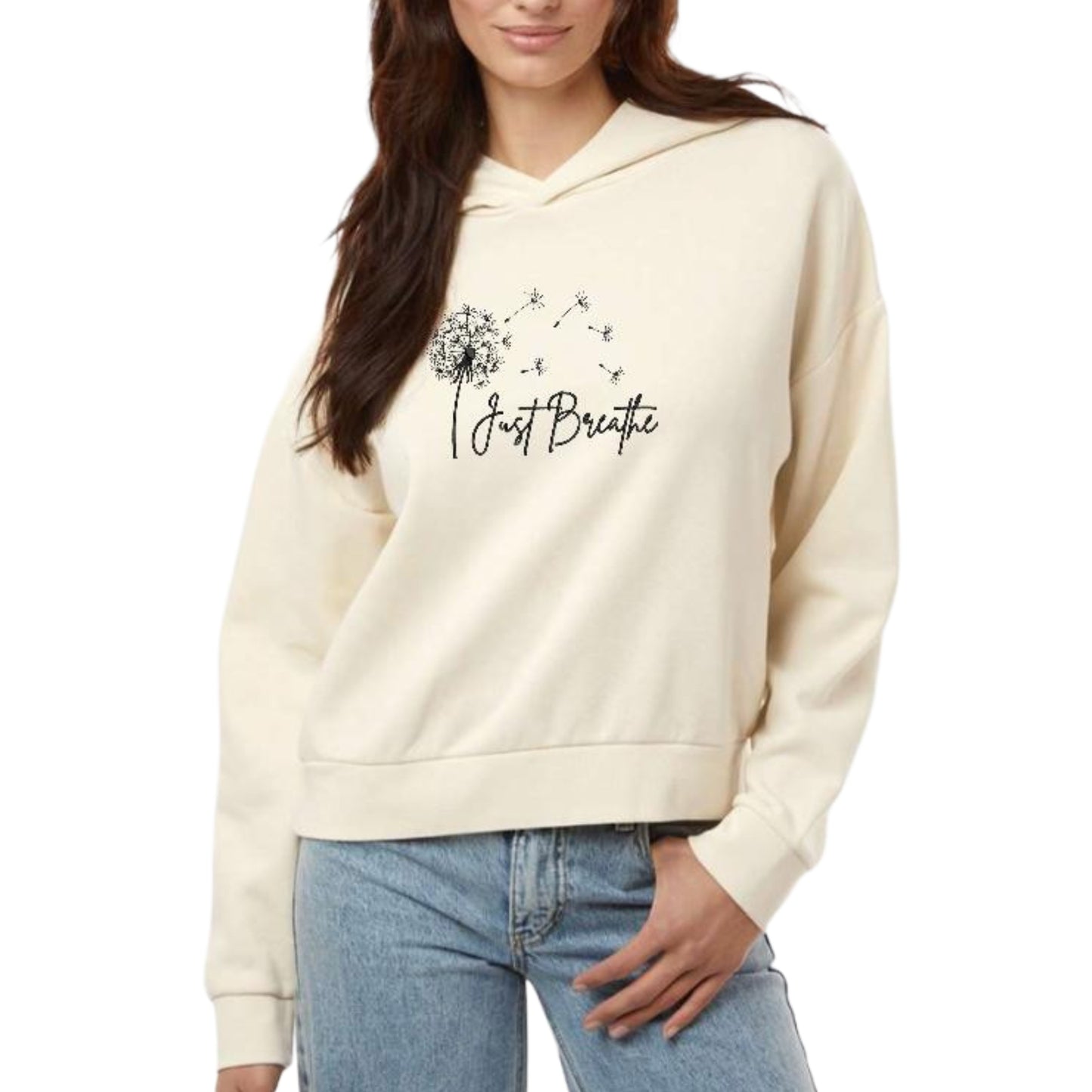 Women's Sunday Hooded Just Breathe Sweatshirt