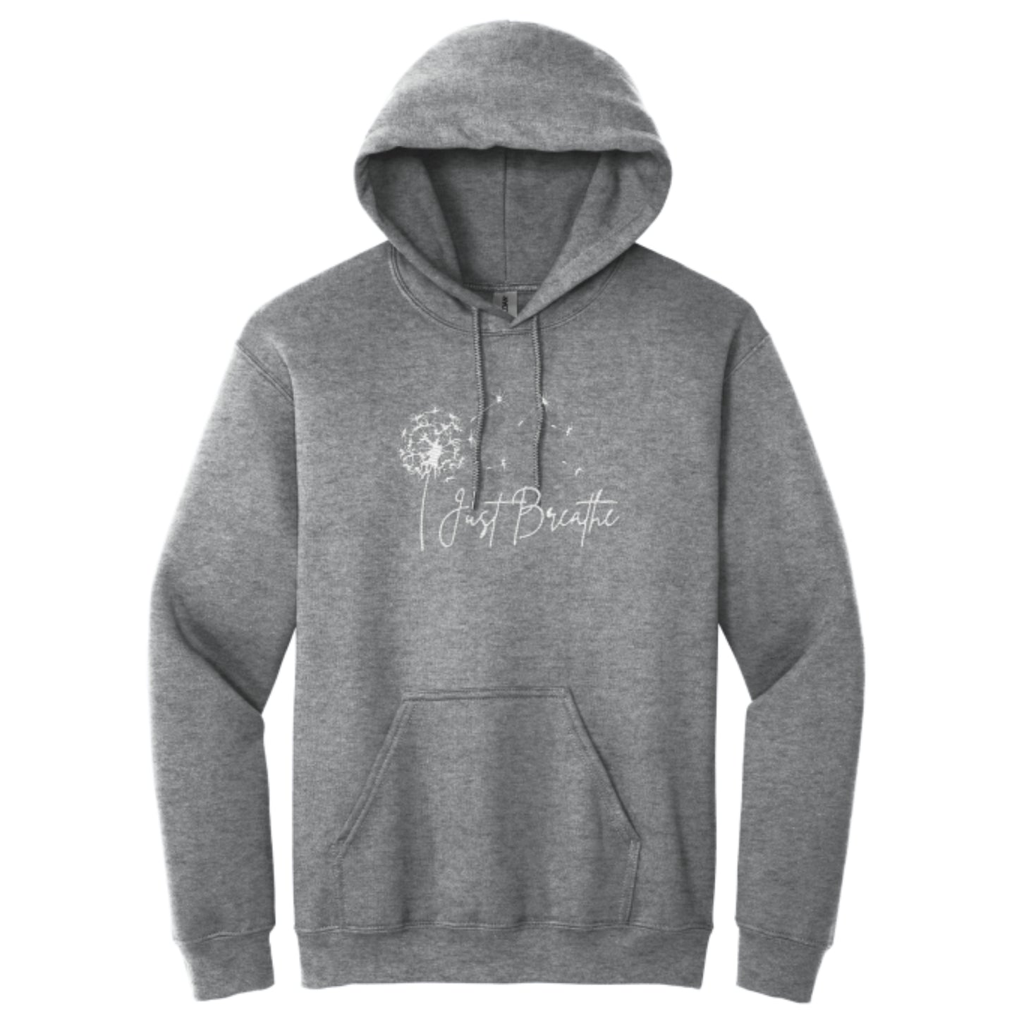 Women's Hooded Sweatshirt with Just Breathe