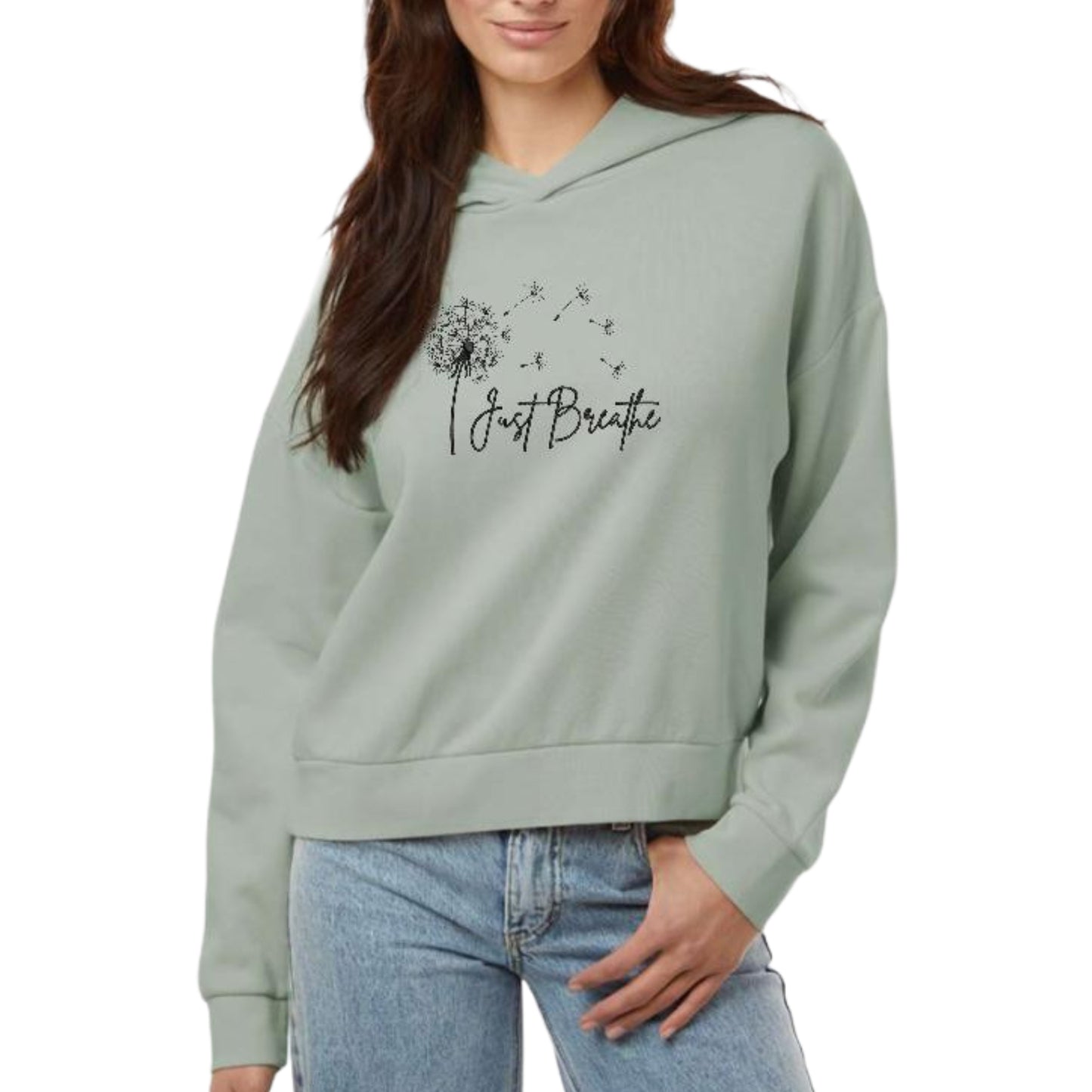 Women's Sunday Hooded Just Breathe Sweatshirt