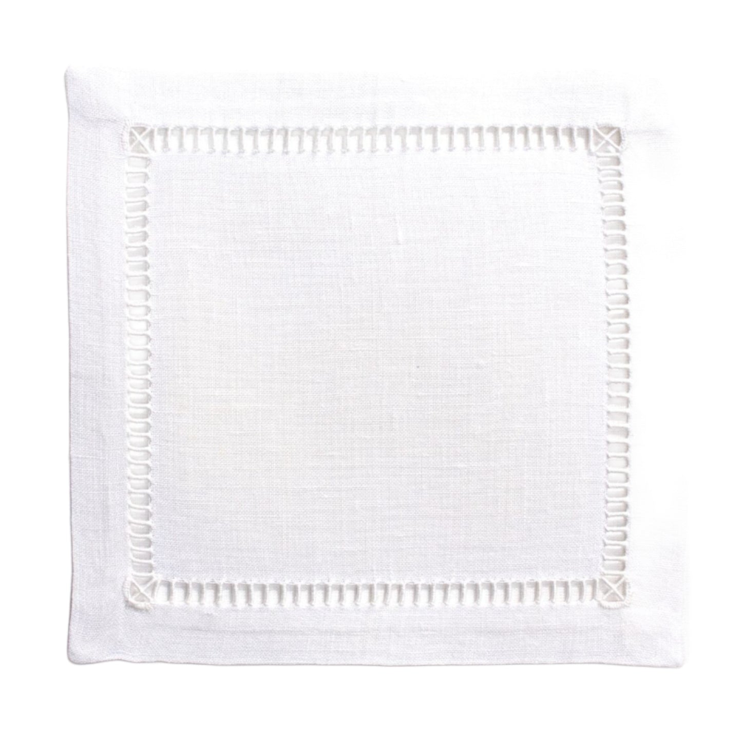 White Linen Embroidered Fall Pumpkin Napkins