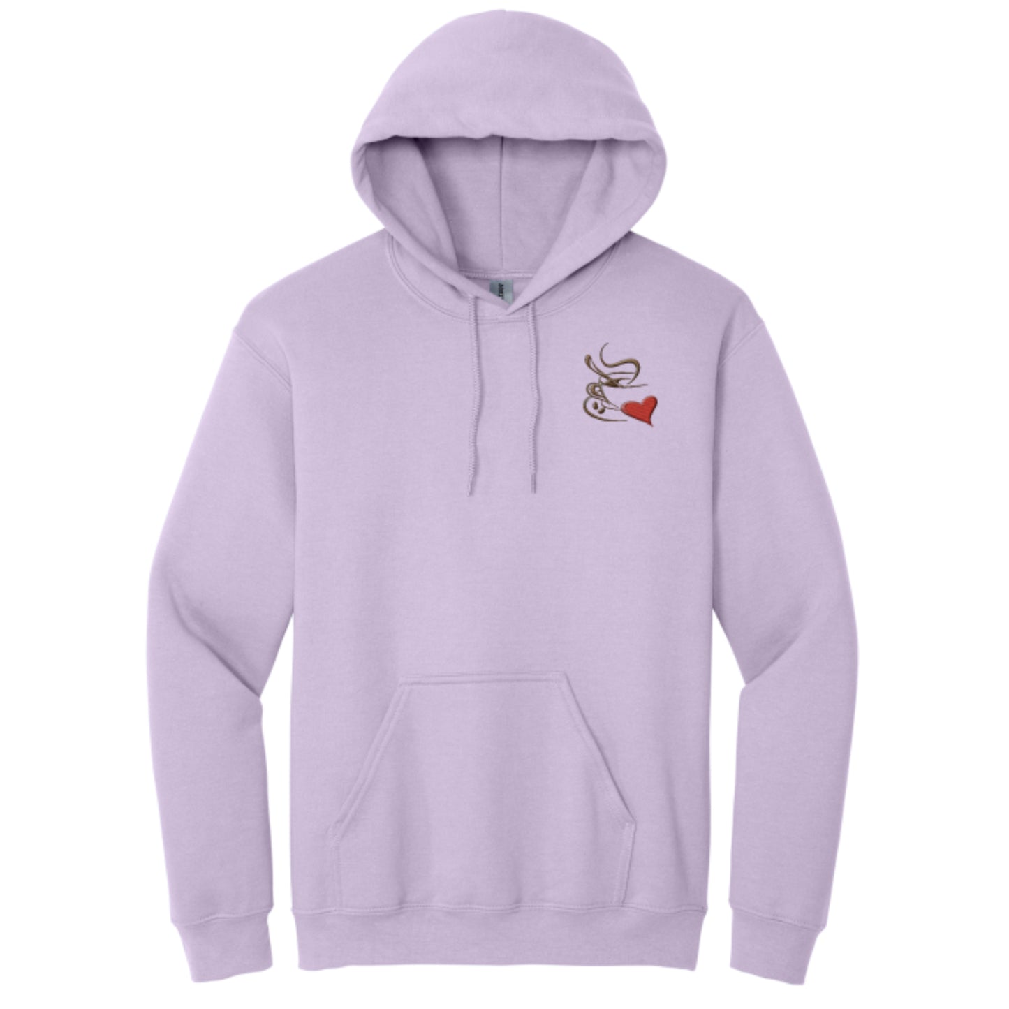 Women's Hooded Sweatshirt with I Love Coffee