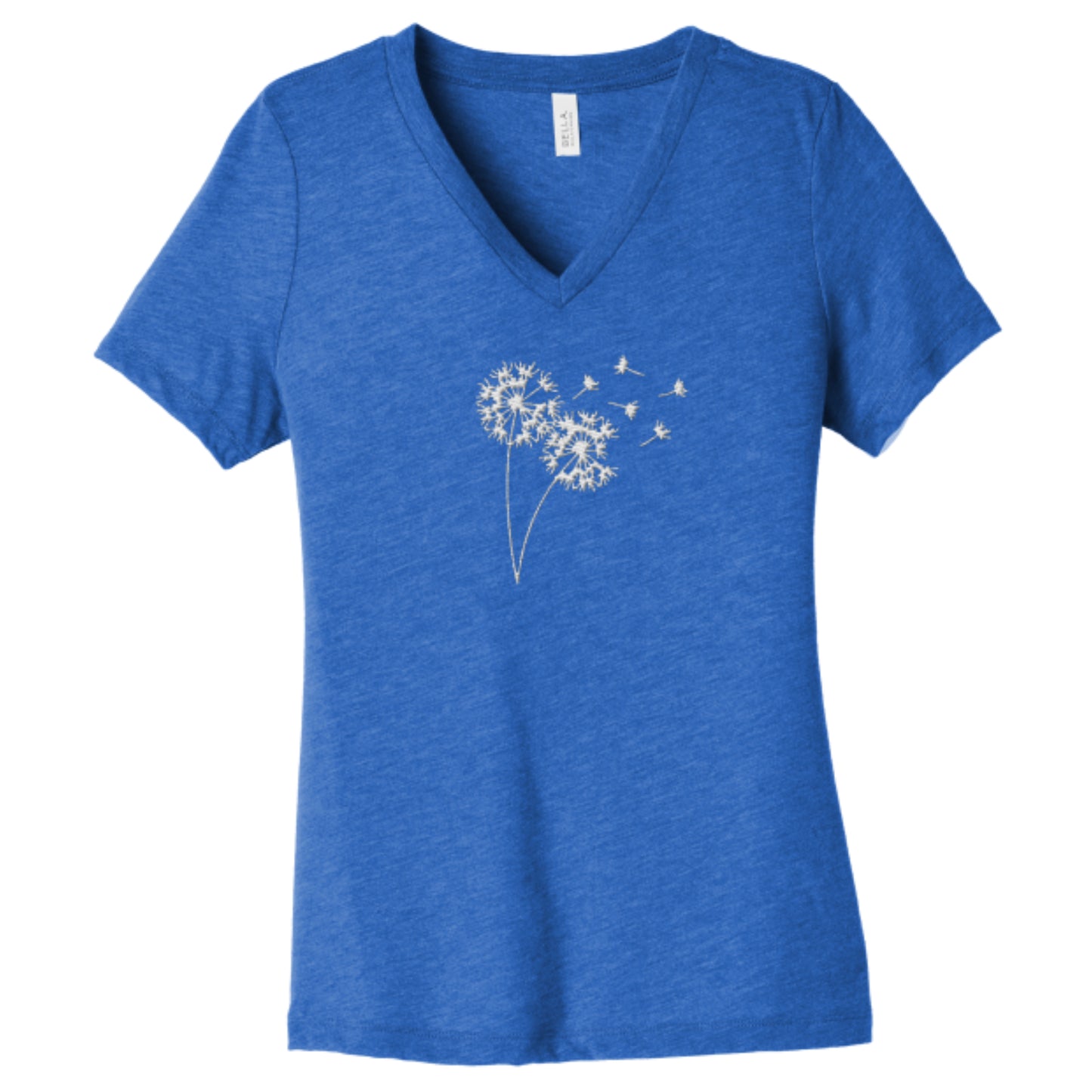 V-neck Short-sleeve Dandelions T-shirt