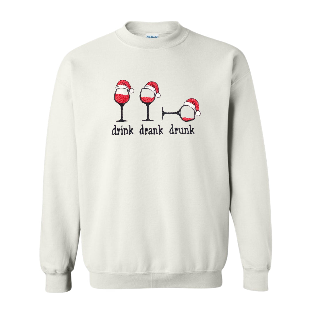 Women's Crewneck Drink Drank Drunk Sweatshirt