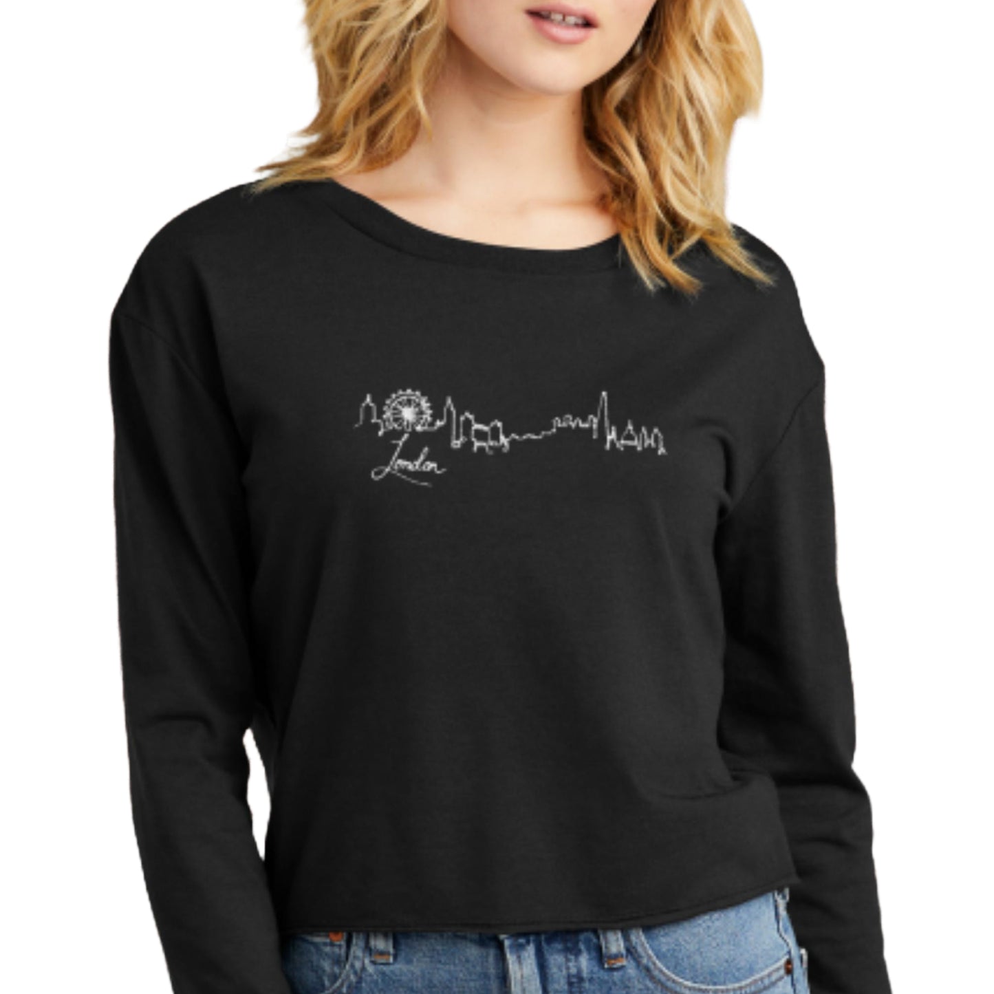 Long-sleeve Midi Crewneck London T-shirt
