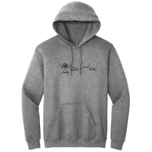 Men's Hooded Sweatshirt with London skyline