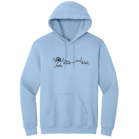 Women's Hooded Sweatshirt with London skyline