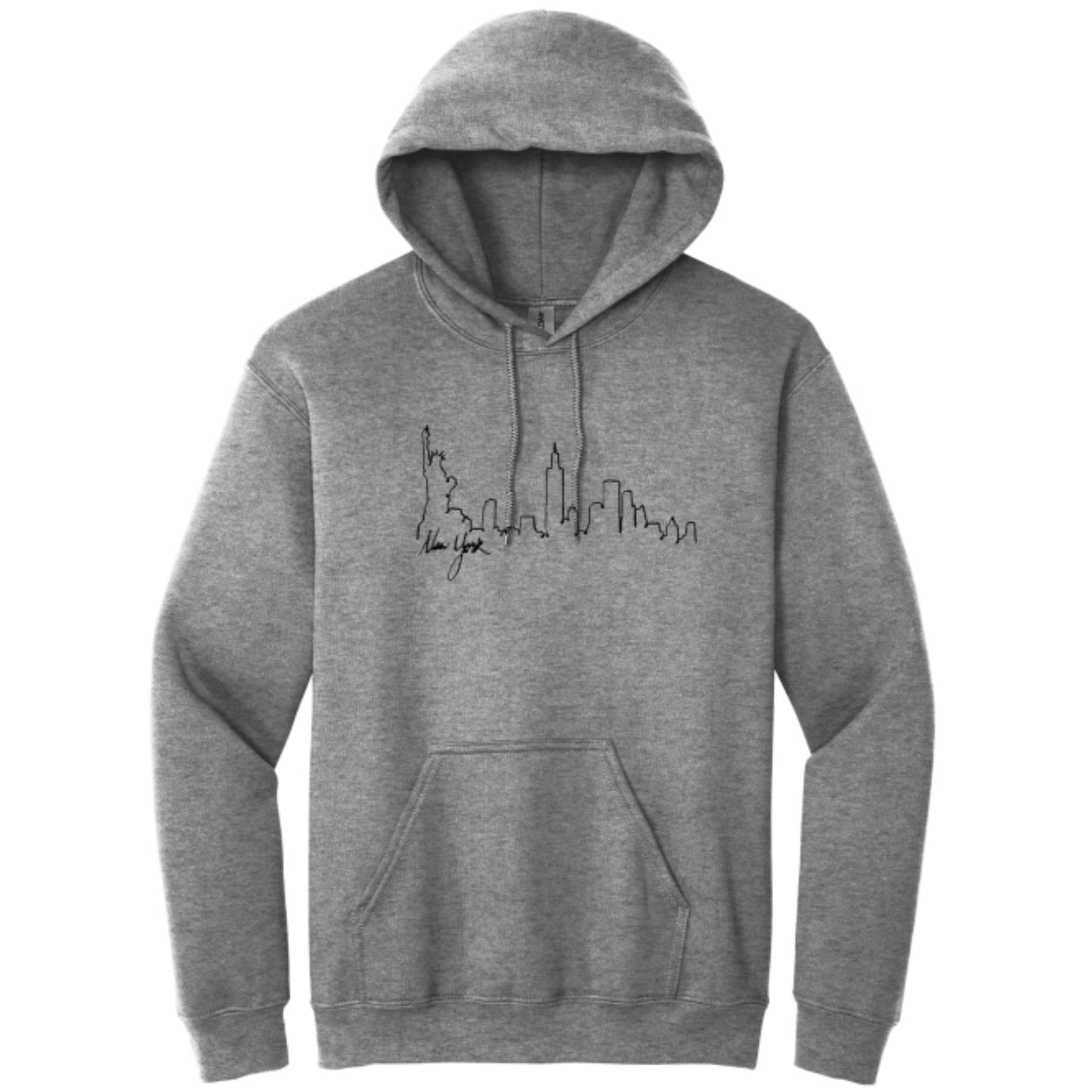 Men's Hooded Sweatshirt with New York skyline
