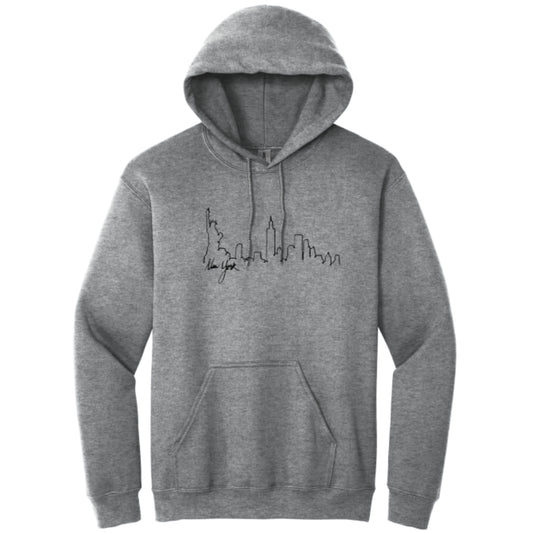 Women's Hooded Sweatshirt with New York skyline