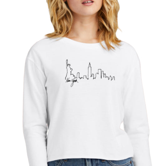 Long-sleeve Midi Crewneck New York T-shirt