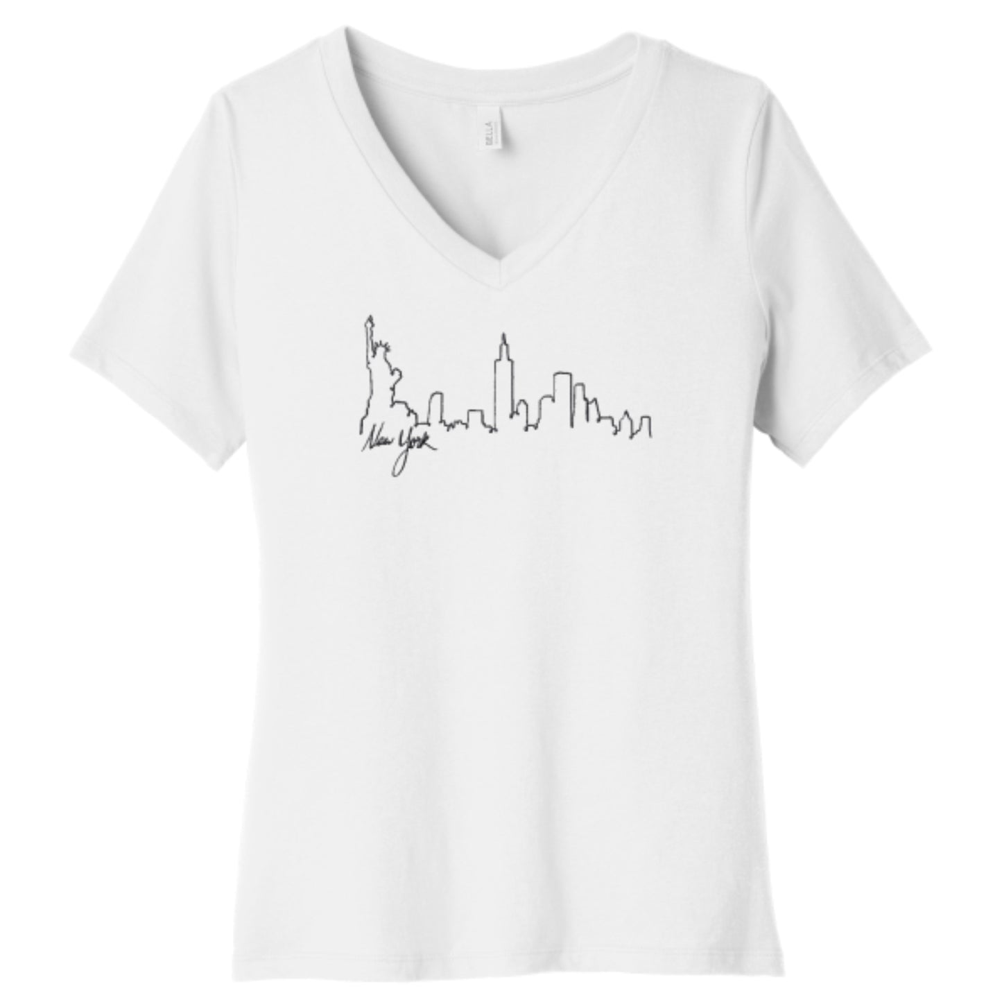 V-neck Short-sleeve New York T-shirt