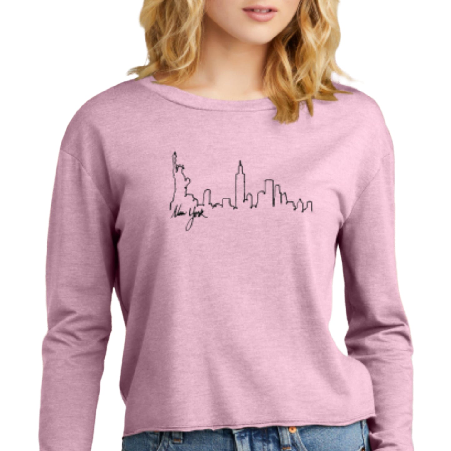 Long-sleeve Midi Crewneck New York T-shirt