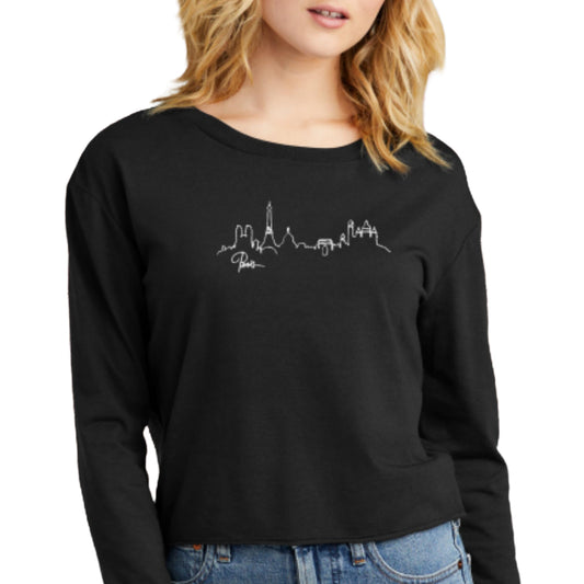 Long-sleeve Midi Crewneck Paris T-shirt