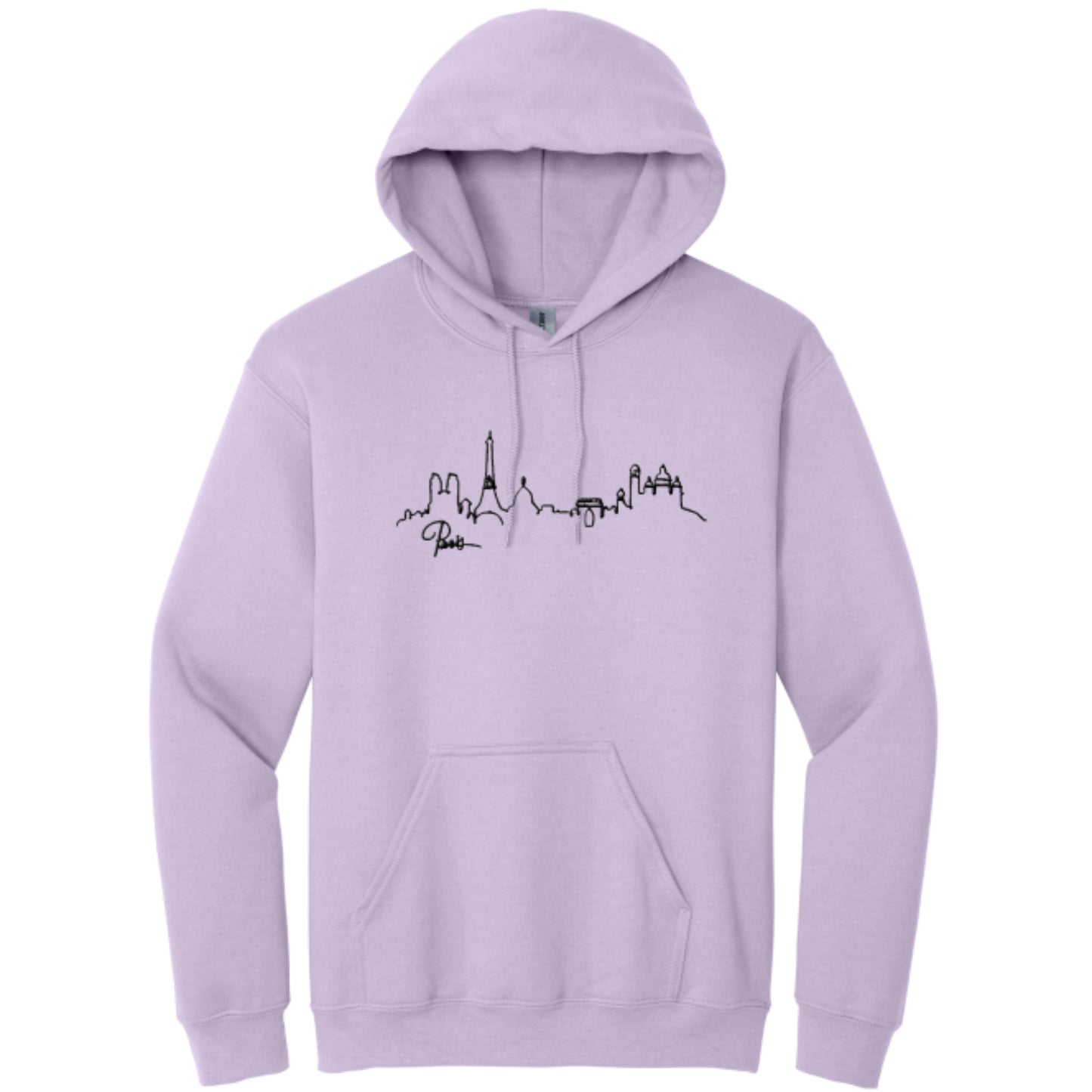 Women's Hooded Sweatshirt with Paris skyline