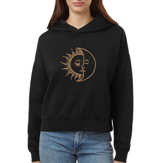 Women's Sunday Hooded Sun Moon Sweatshirt