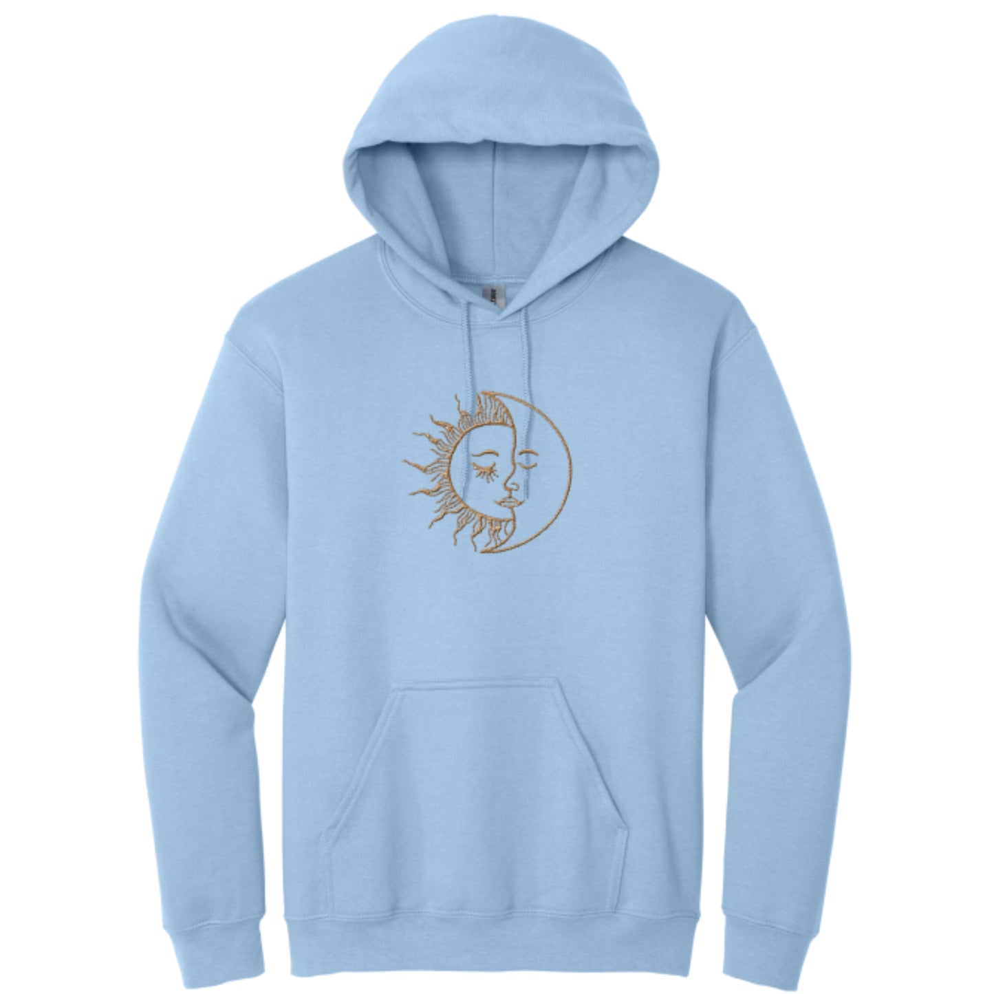 Women's Hooded Sweatshirt with Sun Moon
