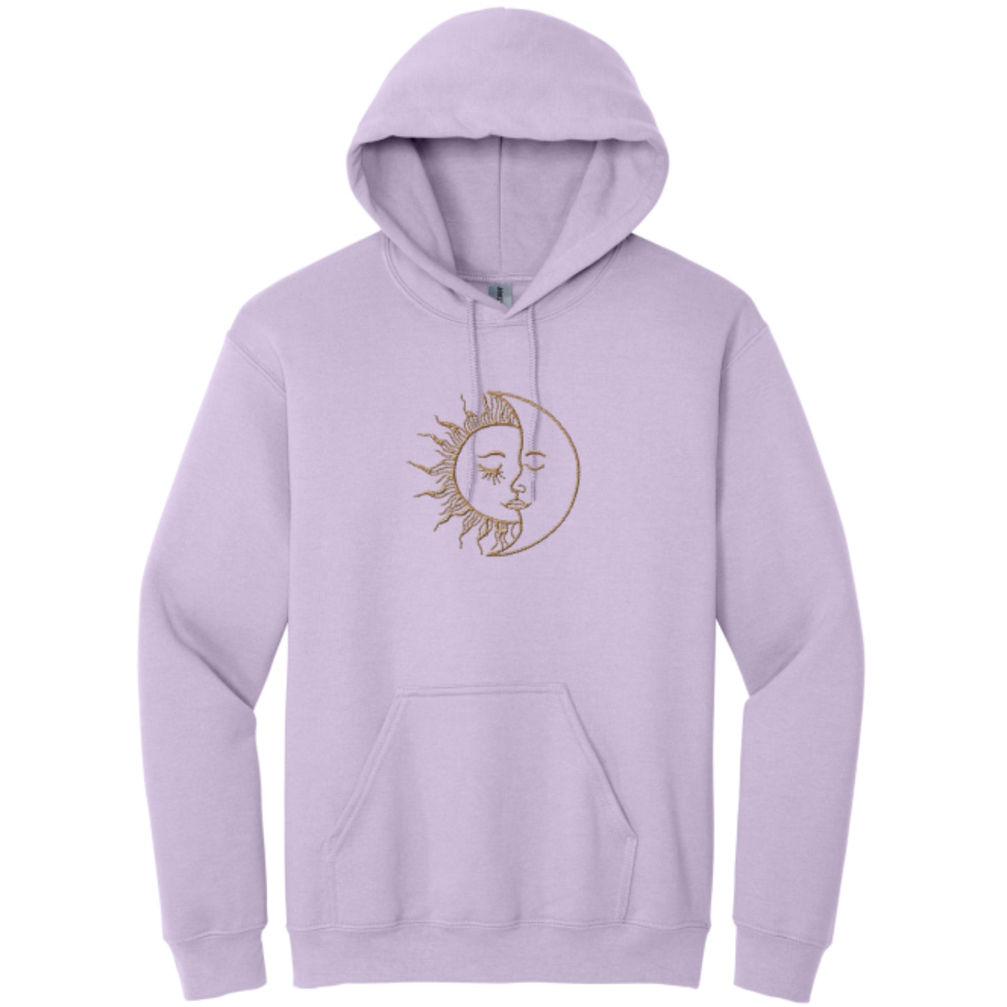 Women's Hooded Sweatshirt with Sun Moon