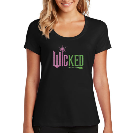 Scoop neck Short-sleeve Wicked T-shirt