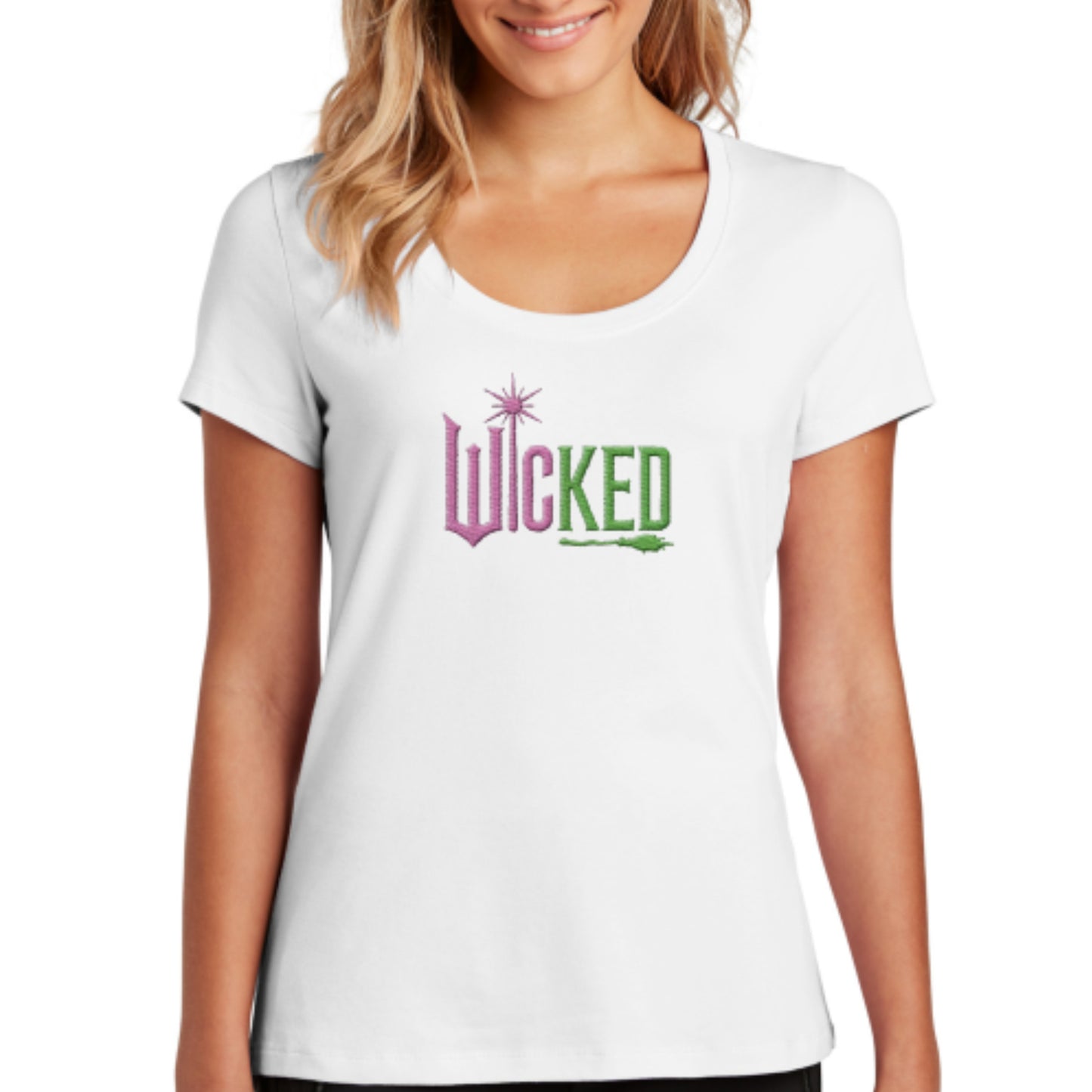 Scoop neck Short-sleeve Wicked T-shirt