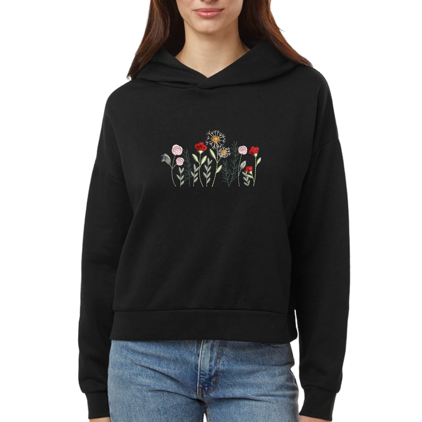Women's Sunday Hooded Wildflowers Sweatshirt